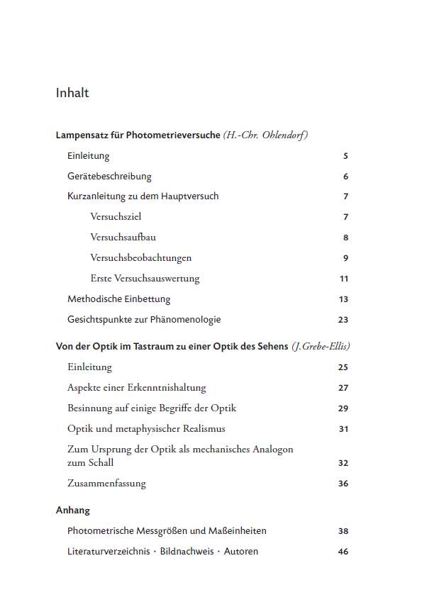 - Anleitungsheft - Lampensatz für Photometrieversuche